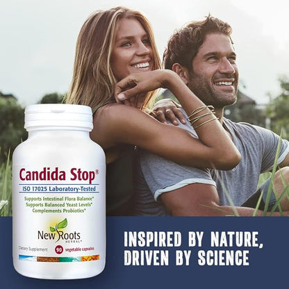 New Roots | Candida Cleanse Detox Supplement (90 Capsules), Stop Candida Overgrowth, Support Balanced Intestinal Flora with Oregano, Echinacea, Botanical Complex, Digestion Relief
