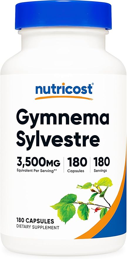 Nutricost Gymnema Sylvestre 3,500mg (20:1 Extract) from 175mg, 180 Capsules - Non-GMO, Gluten Free, and Vegetarian Friendly