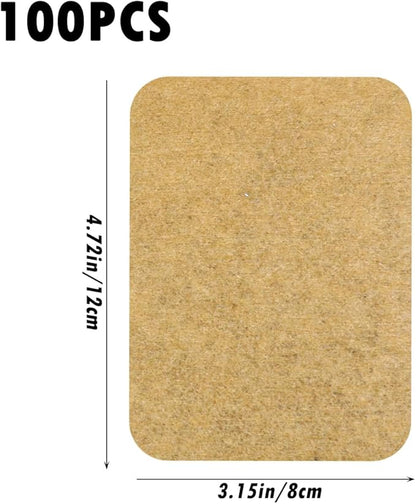 100 Packs Ginger Pad,Herbal Ginger Patches,Traditional Medicine Herbal Paste for Body