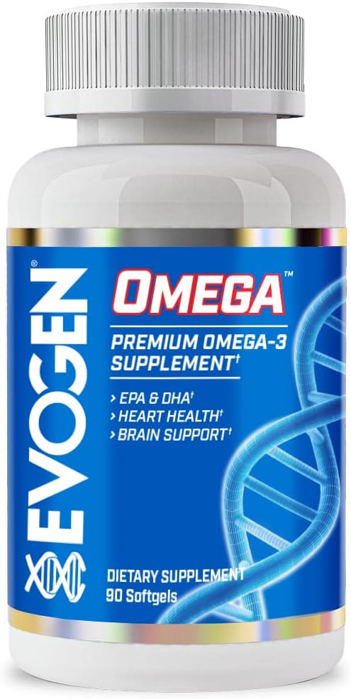 Evogen Omega Fish Oil | Premium Omega-3 Supplement | Overall Wellness | EPA & DHA | 90 Softgels