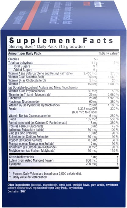 Orthomol Immun Powder, Immune Support Supplement, 30-Day Supply, Vitamins A, B, C, D, E, Zinc, Iodine