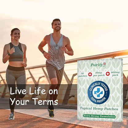 Hemp Oil Patches - 90 Patches - 30mg Per Patch