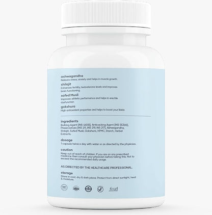 Mars by GHC Surge Max Natural Capsules – 60N | 100% Ayurvedic Formula with Natural Extracts | Supports Energy, Stamina & Overall Well-Being | Pack of 1