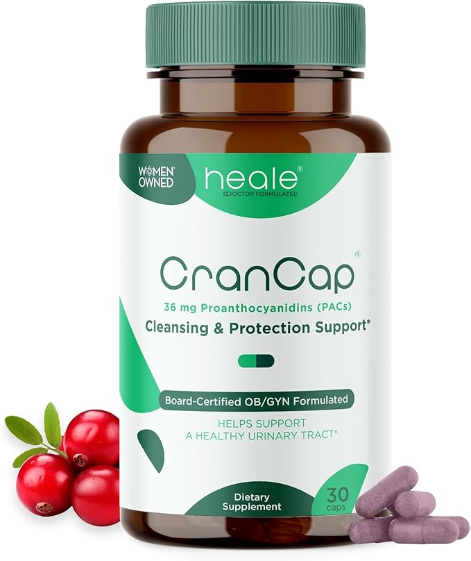 Cranberry Pills - Urinary Tract Health Cranberry Supplement - 36mg of Potent PACs - Non GMO, Vegan, Gluten Free - by Heale - 30 Capsules