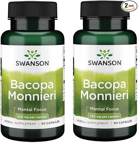 Swanson Bacopa Monnieri Extract Bacognize 250 Milligrams 90 Capsules (2 Pack)