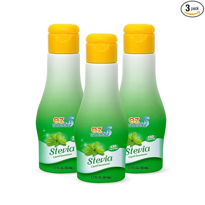 EZ-Sweetz De-bittered Stevia (1.7oz - Liquid Sweetener 330| 3Pack)