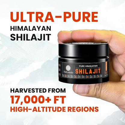 Natruveda Pure Himalayan Shilajit Resin | 90 Servings for Enhanced Energy, Fulvic Acid & 85+ Natural Trace Minerals | Pure Shilajit for Men & Women - 1.27 Oz