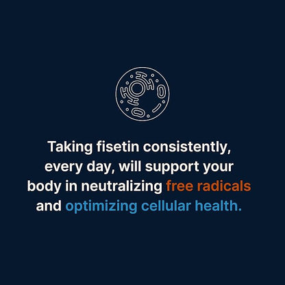 ProHealth Fisetin Supplements-15X Better Absorption from Polyphenol Blend + MCT Oil. 3rd Party Tested Pure. USA Manufactured. Powerful Antioxidant + Senolytic. Fisetin Supplement 125mg X 60 Servings