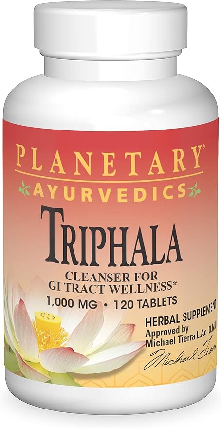 Planetary Ayurvedics Triphala 1000mg - 120 Tablets