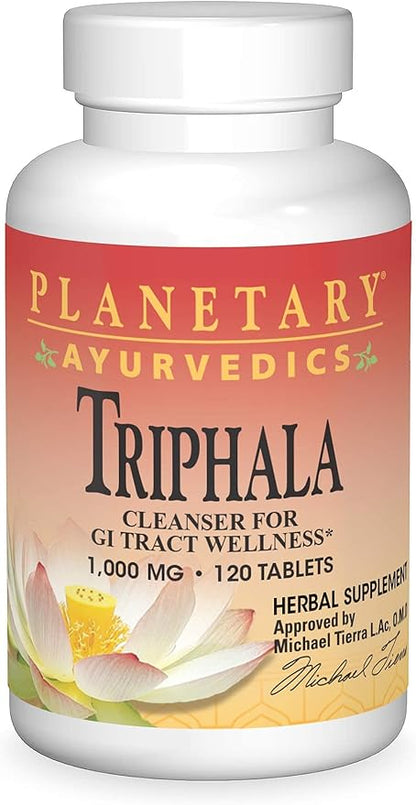 Planetary Ayurvedics Triphala 1000mg - 120 Tablets