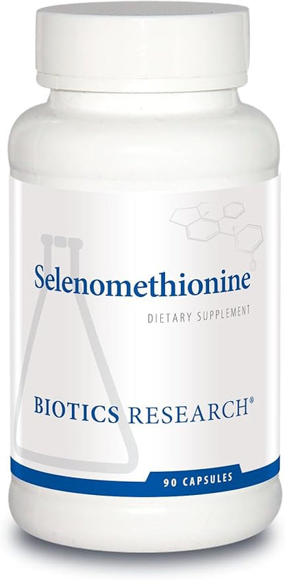 Biotics Research Selenomethionine – High Potency Selenium, Thyroid Gland Function, DNA Production, Cognitive Health, Potent Antioxidant. 90 Capsules