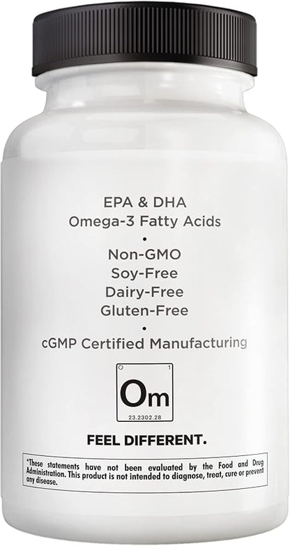 Amen Omega-3 Supplement - 1500mg High-Potency Daily Omega 3 - EPA and DHA Fatty Acids Fish Oil - 45-Day Supply - Fatty Acid Supplements - Fish Oil Pills - Non-GMO - 90 Soft Gels Capsules