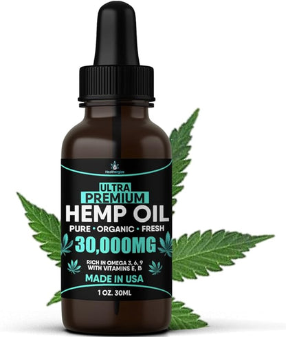 2Pack Hemp Oil and Hemp Gummies Gummy Bears Combo Set-Peace and Relaxation, Relief, Soothing, Discomfort, Sleep-Full Body High Care-Made in USA
