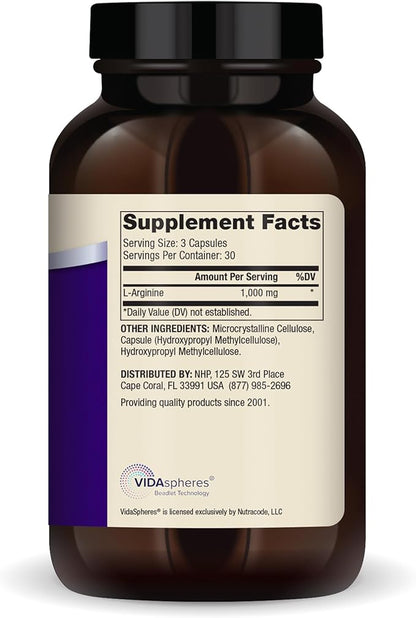Dr. Mercola L-Arginine Advanced, 30 Servings (90 Capsules), 1,000 mg Per Serving, Dietary Supplement, Supports Energy Production, Non-GMO