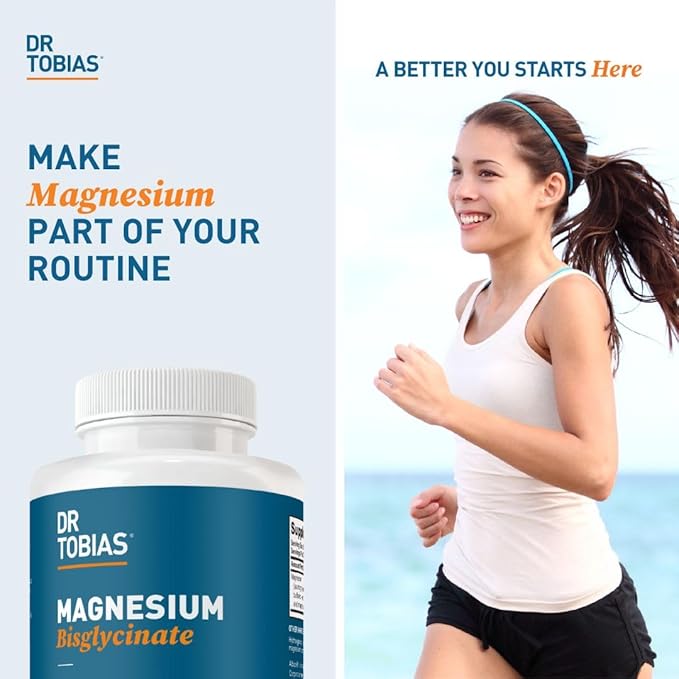 Dr. Tobias Magnesium Bisglycinate, High Absorption Magnesium Buffered Chelate Complex, 200 mg per Capsule, Supports Energy, Muscle, Bone & Joint Health, Non-GMO Magnesium Supplement, 120 Capsules