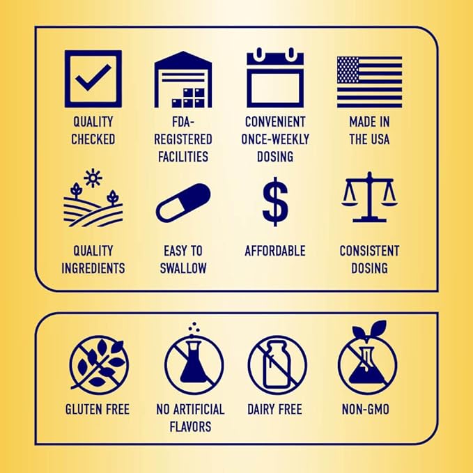 13,000 IU Box, 60 Capsules Total (12 Cards/Box x 5 Capsules per Card), 60-Weeks Supply [Packaging May Vary]