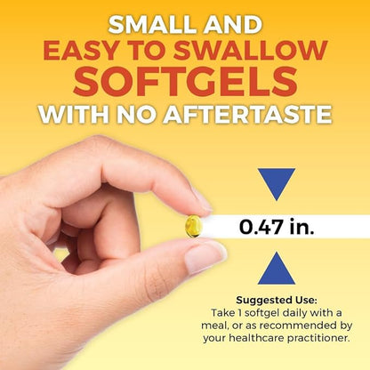 Viva Naturals Vitamin D3 5000 IU Softgels - 360 Count 125 mcg Softgel, Essential D3 Vitamin, Supports Bone Health, Immune Support, Premium Vitamin D, High Potency Vitamin D 5000 IU