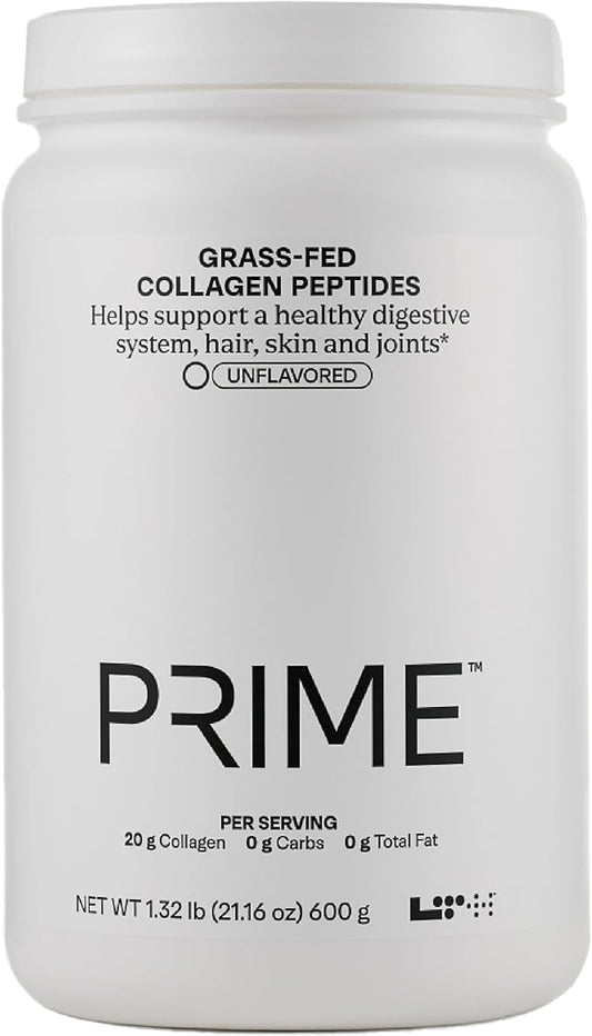 LTH Prime Collagen Peptides - Premium Collagen Powder for Digestive Health - Supports Healthy Joints, Hair, Nails & Skin - Hydrolyzed Collagen from Grass-Fed Cows - Unflavored - 30 Servings