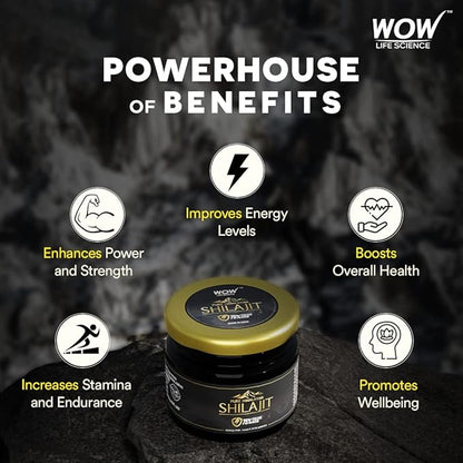 Pure Himalayan Shilajit/Shilajeet Resin - 20g | Guaranteed 75%+ Fulvic Acid | Sourced from ~18,000 ft | for Stamina, Endurance & Strength | Contains Lab Certificate