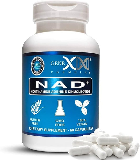 Genex Formulas NAD+ 250mg Serving 60 Capsules Nicotinamide Adenine Dinucleotide (Actual NAD+ Not a Precursor) (1)