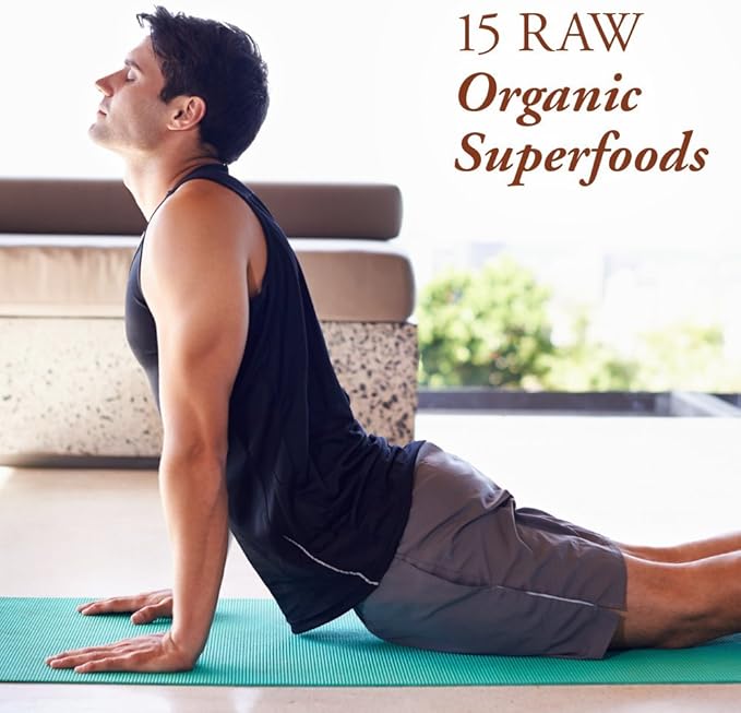 Garden of Life Raw Organic Fiber Supplement Powder - 10 Servings, 15 Organic Superfoods + Probiotics & Omega-3 ALA, 4g Soluble & 5g Insoluble Fiber for Regularity - Psyllium Free