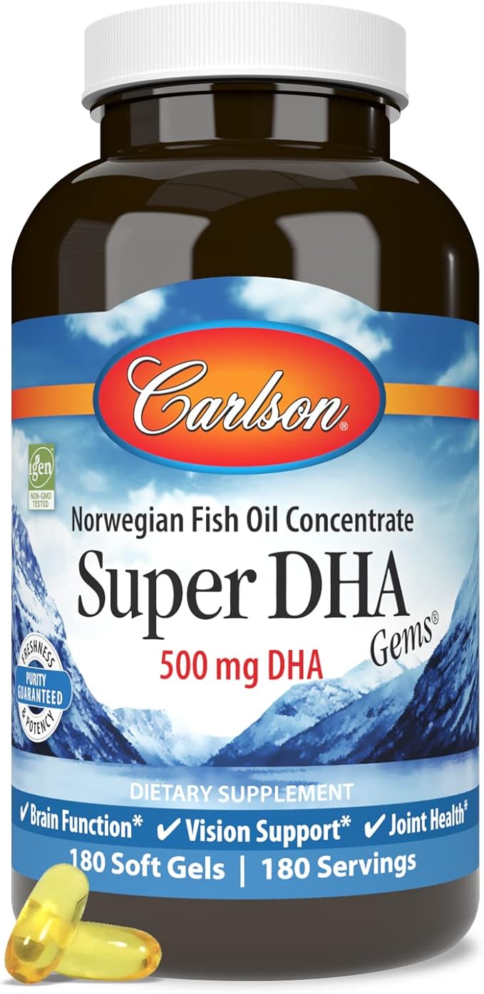 Carlson Labs - Super DHA 500 mg. - 180 Softgels