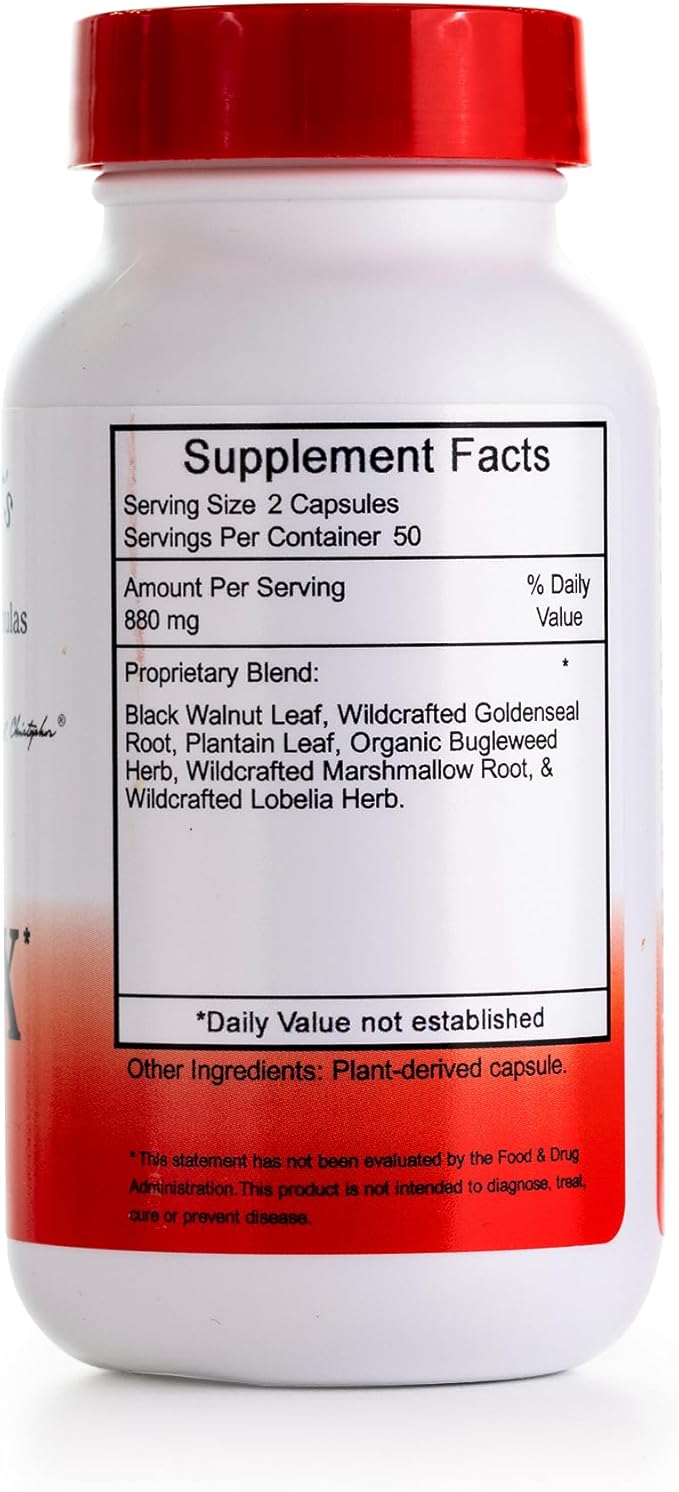 Christopher's Original Formulas X-INFX Formula, Natural Immune Support, 2 Pack, 100 Caps Each