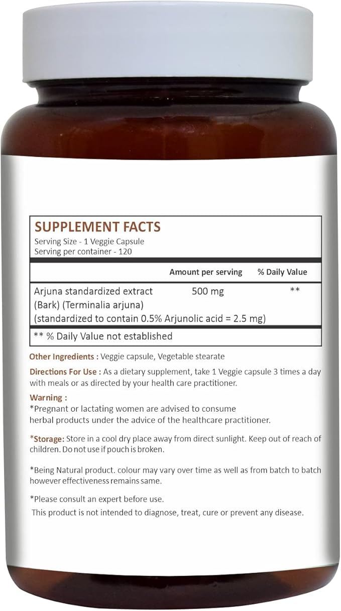 HERBAL HILLS Alfalfa Tablet and Arjuna Capsules Bark Extract Pack of 2 Combo