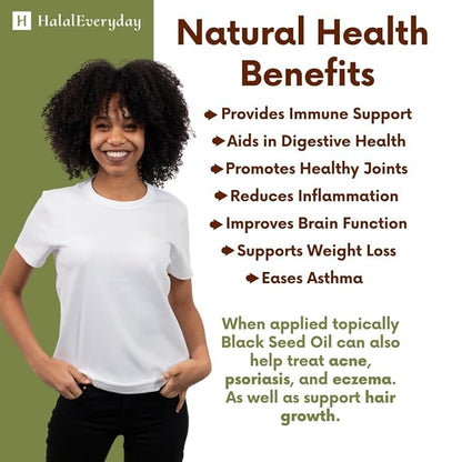 Organic Black Seed Oil - USDA Certified Cold Pressed Glass Bottle Over 1.5% Thymoquinone 3X Strength Turkish Black Cumin Nigella Sativa Non-GMO 100% Pure Blackseed Oil (4oz Glass Bottle)