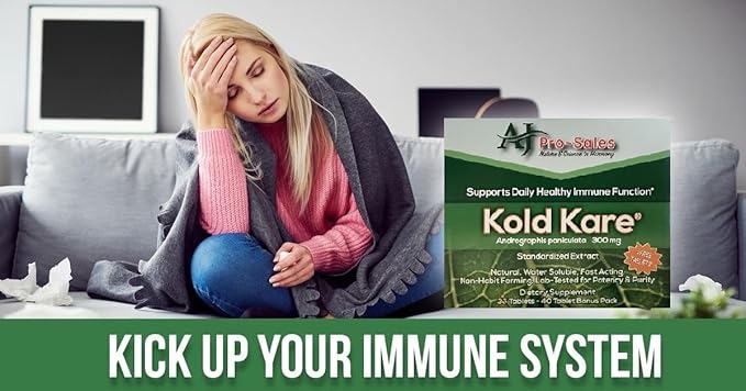 Daily Immune Health Function, 40 Count - Effective Against Cold, Sinus, Allergy Symptoms | Non-Habit Forming | No Side Effects