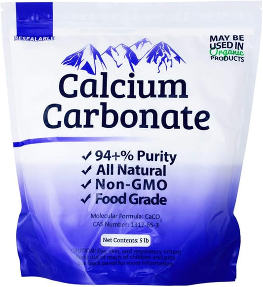 10 lb Food Grade 97+% Calcium Carbonate from Ground Limestone