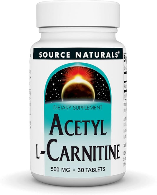 Source Naturals Acetyl L-Carnitine, 500mg, 30 Tablets