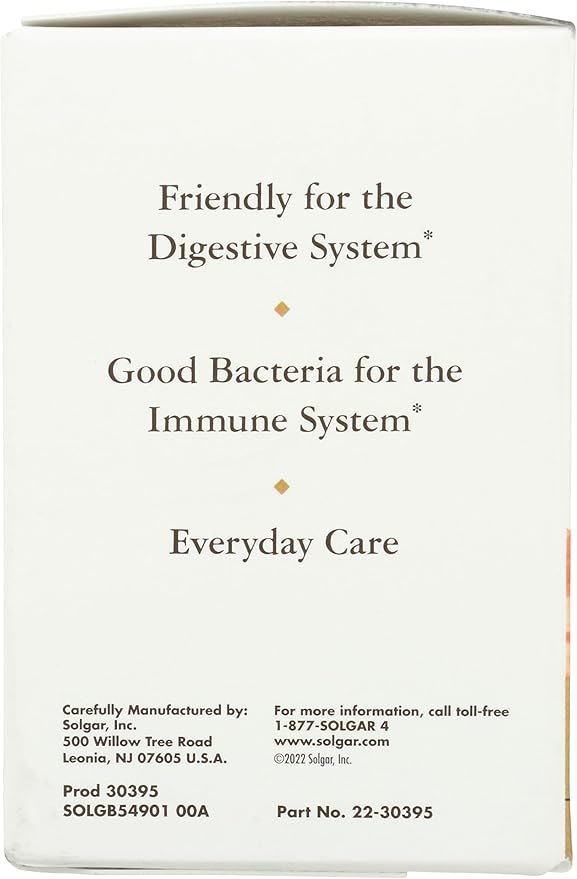 Solgar Advanced Probiotic Complex, 30 Vegetable Capsules - 80 Billion CFU Multi Strain Probiotic - Everyday Care for Digestive & Immune Systems - Non-GMO, Vegan, Gluten & Dairy Free, 30 Servings