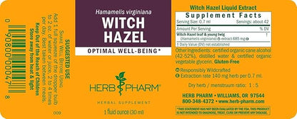 Herb Pharm Witch Hazel Liquid Extract, 1 Fl Oz