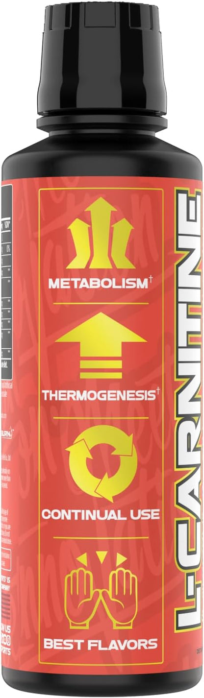 VMI Sports L-Carnitine 1500 Heat Stimulant Free Thermogenic Metabolic Support & Fat Loss for Men & Women | 1500mg L-Carnitine | Convenient Liquid (Peach Mango)