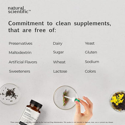 Selenium 200mcg Capsules - Organic Selenium Supplement for Antioxidant Support & Immune Health - Vegan, Gluten-Free, Non-GMO - 60 Capsules, 2-Month Supply - Premium Supplement by Natural Scientific