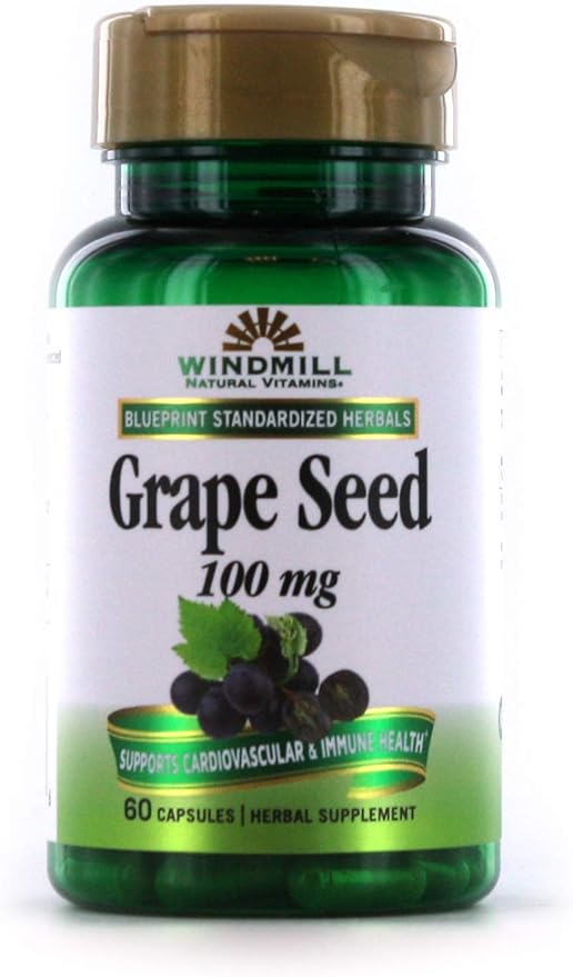 Windmill Grape Seed Extract 100 Mg Capsules 60 Ea
