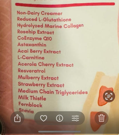 Dear Face Collagen Glutathione Drinks (180g, Strawberry)