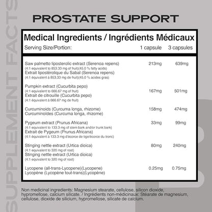 Iron Brothers Supplements - Prostate Health Supplements for Men - Support for Men with Pygeum & Saw Palmetto - Prostate Health, Bladder & Hair Support - Reduce Difficultly in Urination