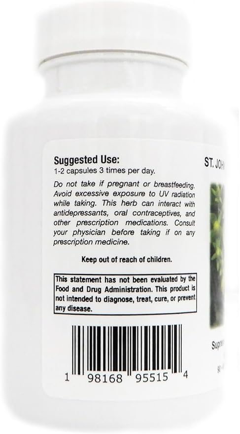 Supreme Nutrition St. John’s Wort Supreme, 90 Pure St. John’s Wort Capsules
