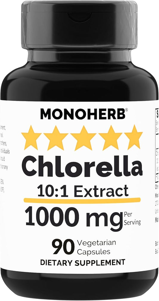 Chlorella Extract 1000 mg - 90 Vegetarian Capsules