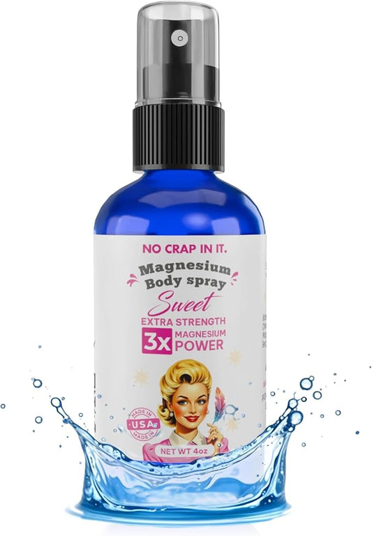 Magnesium Spray, Triple Action!- Spray Your Way to Wellness | Immediate Relief with Our Unique Magnesium Glycinate, Magnesium Citrate, Magnesium Chloride Blend Spray (Sweet)