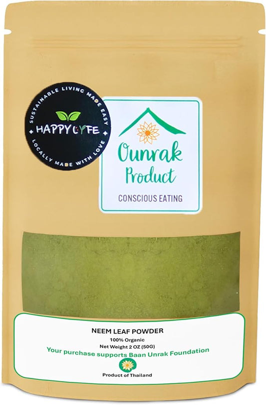 Neem Leaf Powder - 50g | Organic Thai Herbal Supplement