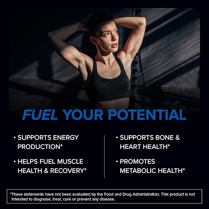 Magnesium Bisglycinate - Magnesium Supplement to Support ATP Energy, Muscle Recovery, Bone Health & Heart Health - NSF Certified for Sport (120 Capsules)