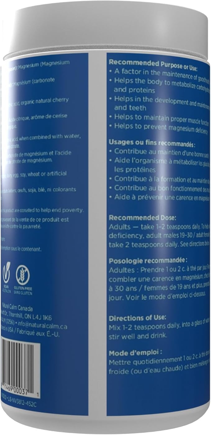 Natural Vitality Cherry Magnesium, 454 GR