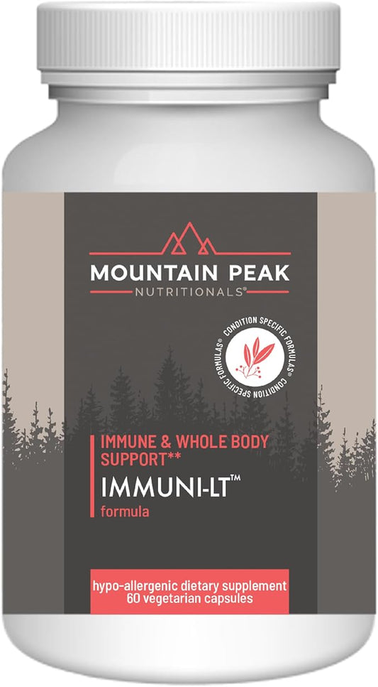 Mountain Peak Nutritionals Immuni-LT - Immune System & Whole Body Support Supplement - Power Packed Immune Booster, Dynamic Immune Defense with Essential Vitamins & Minerals (60 Vegetarian Capsules)