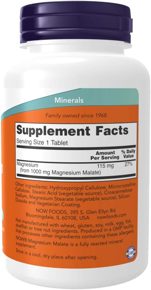 Magnesium Malate 1000Mg 180 tabs (Pack of 2)