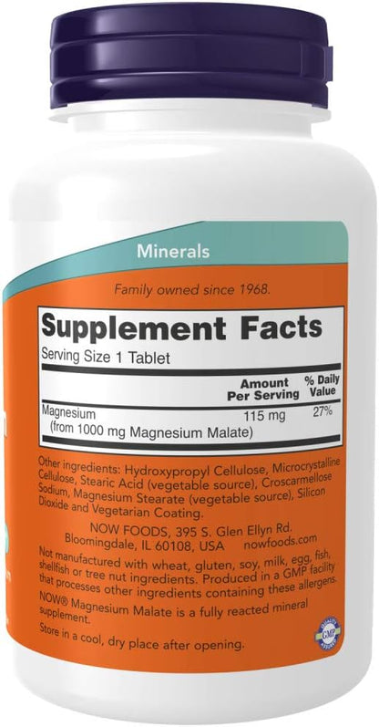 Magnesium Malate 1000Mg 180 tabs (Pack of 2)