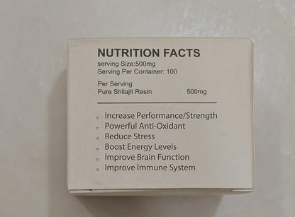 Premium Himalayan Shilajit Resin - 50g Pure & Natural Supplement for Energy, Immunity, and Mental Clarity, Rich in Fulvic Acid & Essential Minerals, Preservative-Free