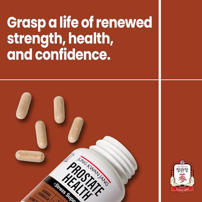 JungKwanJang Prostate Health with Saw Palmetto and American Ginseng for Prostate, Stamina, Hair Loss Support, dht Blocker, All-Natural Supplement, 60 Capsules for Men & Women